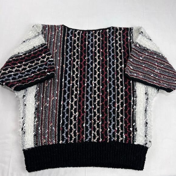 Jason Maxwell 80's Shirt Sweater Women's Size Small Stripes - Picture 3 of 6